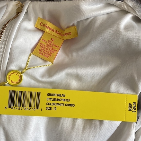 Catherine Malandrino white sleeveless back cutout dress NWT - Picture 7 of 8